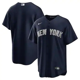 mens nike navy new york yankees alternate replica team _002